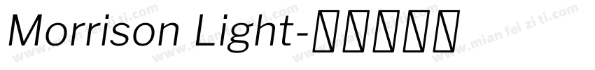 Morrison Light字体转换